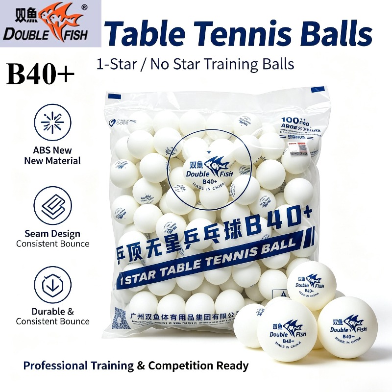 Table Tennis No 1 - DOUBLE FISH B40+ Table Tennis Balls