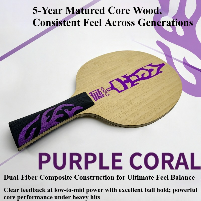 Meteor Purple Coral Table Tenn - Table Tennis Blades review and price