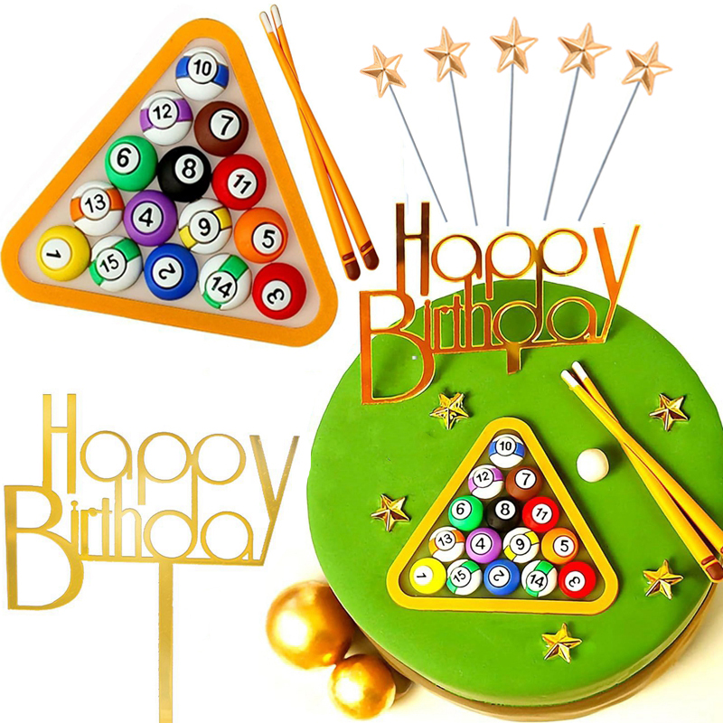 Billiard Ball Cake Decoration  - Table Tennis For Kids review and price